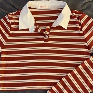 polo striped long sleeve 🤍